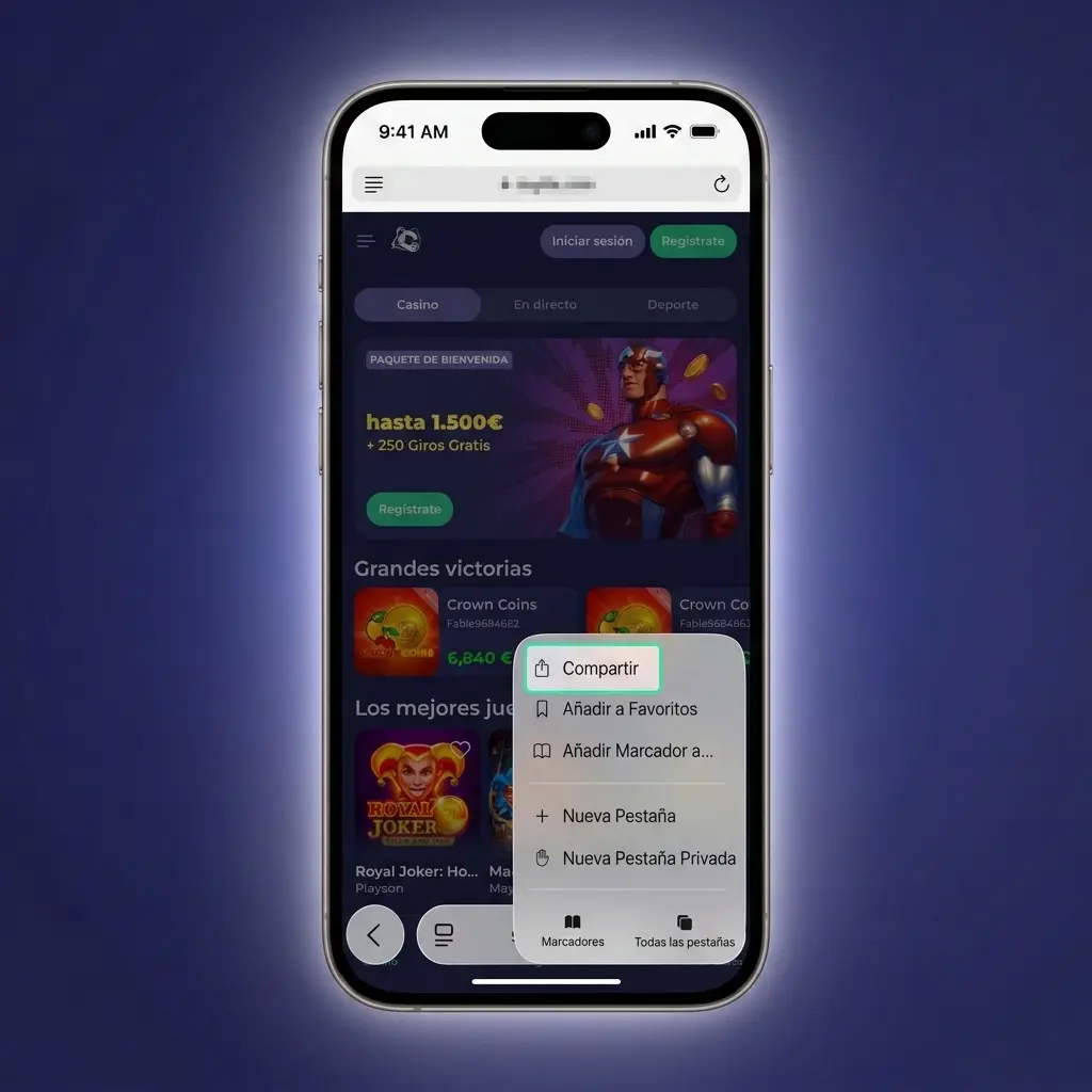 Guía para instalar la PWA de Bruno Casino en iPhone e iPad mediante Safari sin App Store