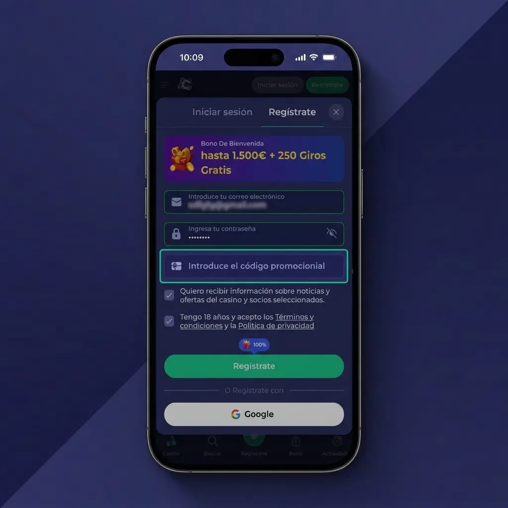 Guía visual de registro en Bruno Casino en 5 pasos: formulario de alta, verificación y activación de cuenta