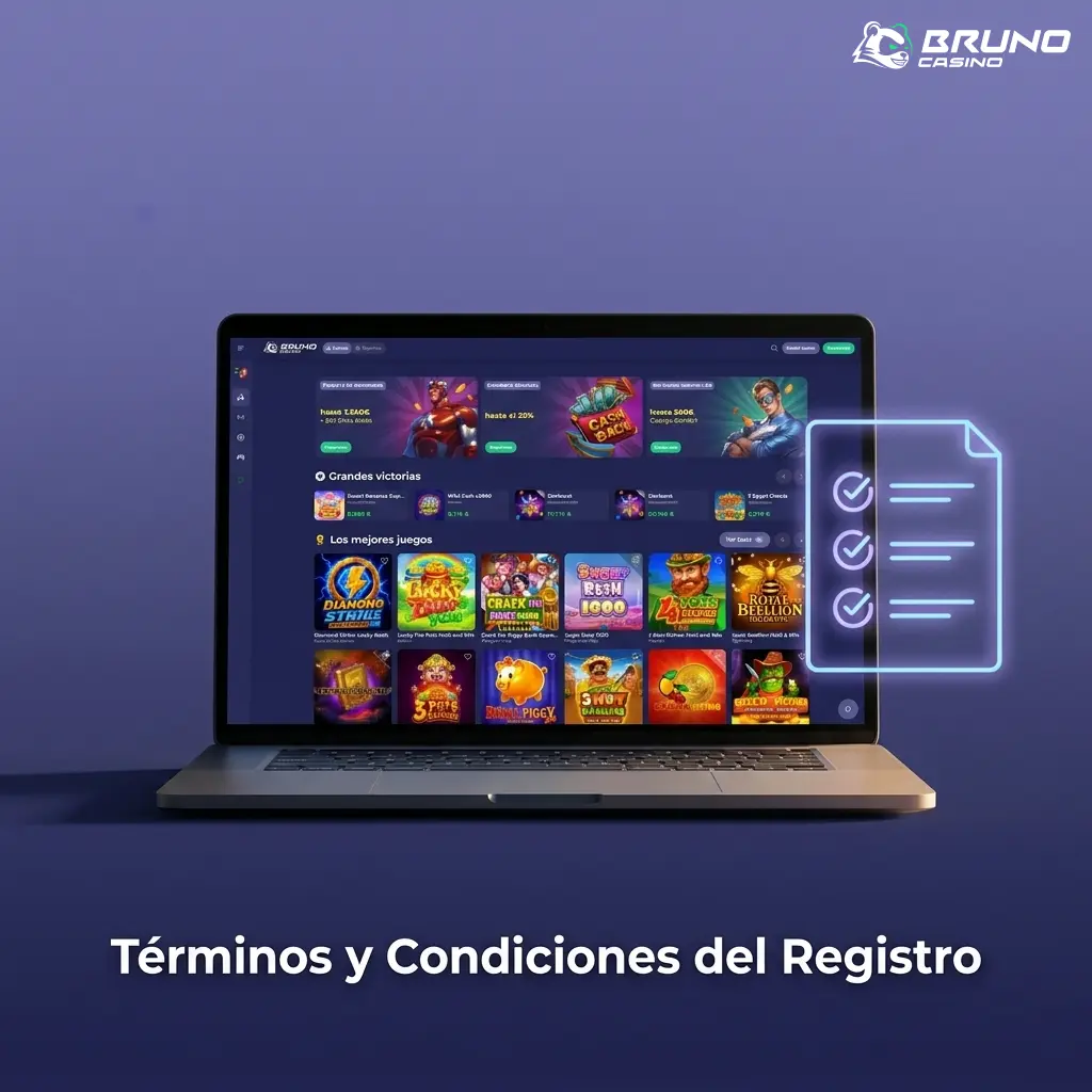 Términos y condiciones de registro en Bruno Casino: una cuenta por persona, datos verídicos y método de pago propio