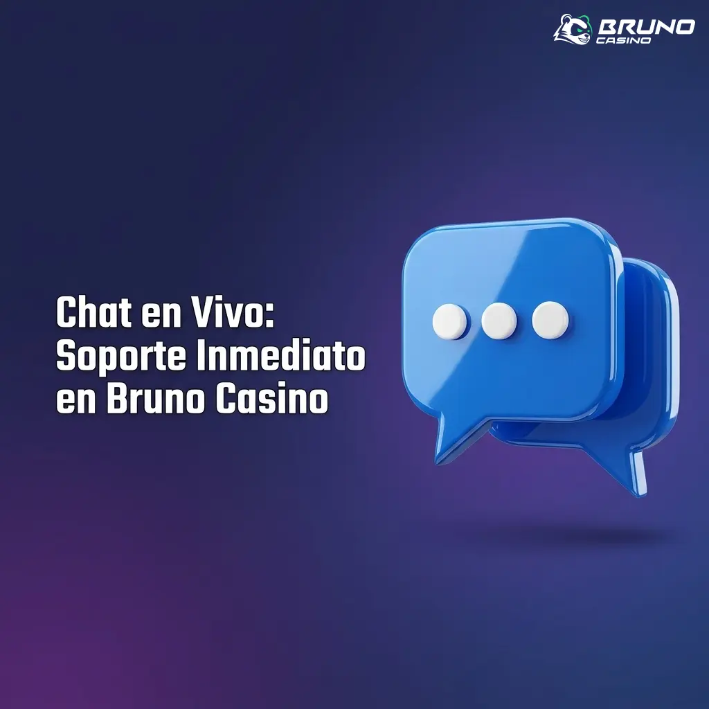 Jugador usando el chat en vivo de Bruno Casino para obtener soporte inmediato en escritorio o móvil