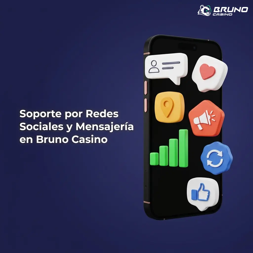 Soporte de Bruno Casino en redes sociales: Instagram, Facebook y X para consultas y seguimiento de incidencias