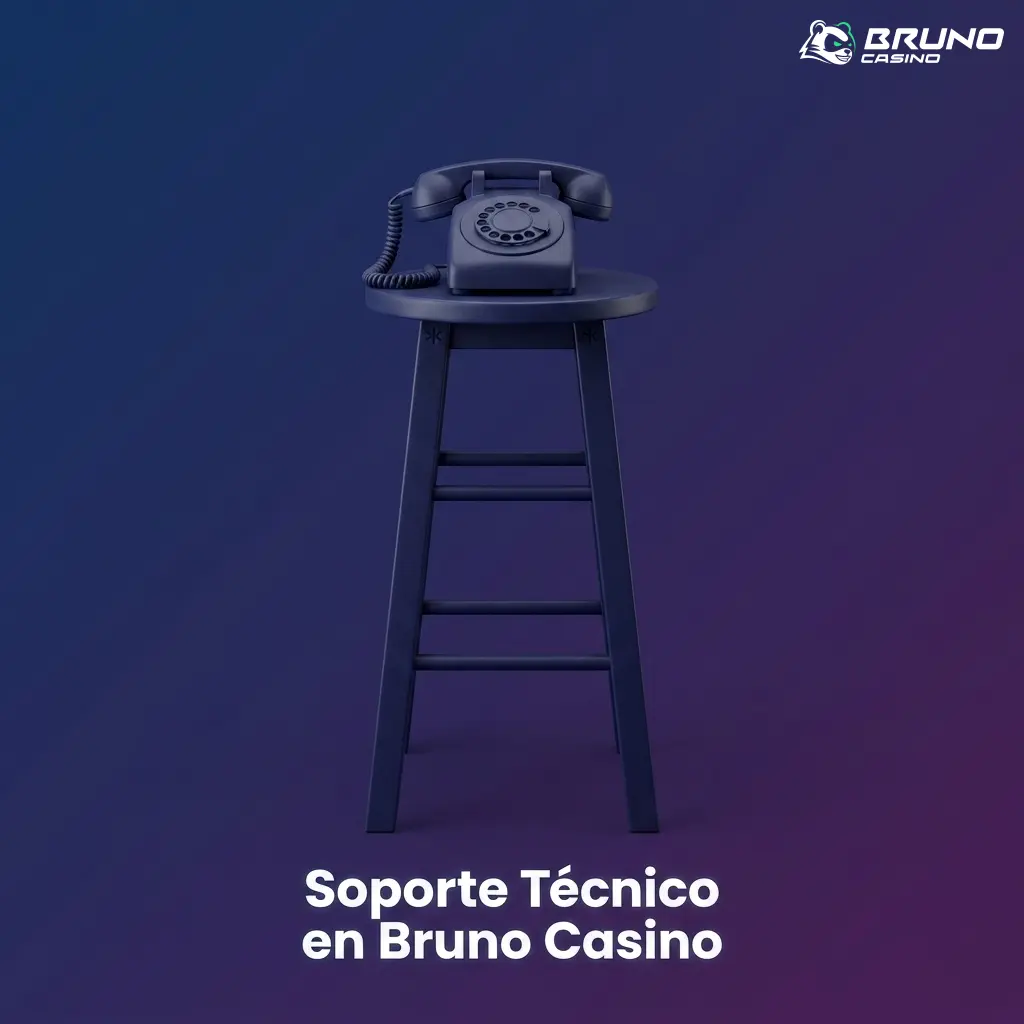Soporte técnico en Bruno Casino gestionado por chat, correo y teléfono para resolver errores de sesión, pagos y juegos