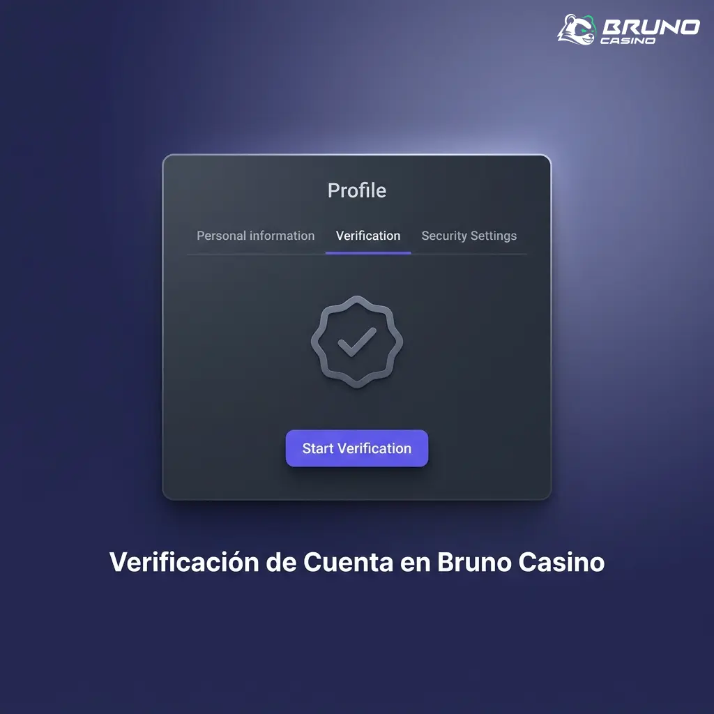 Proceso de verificación KYC en Bruno Casino con documentos de identidad, domicilio y método de pago requeridos
